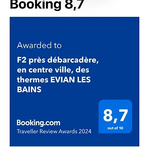 Appartement F2 Près Débarcadère, En Centre Ville, Des Thermes Les Bains, Évian-les-Bains
